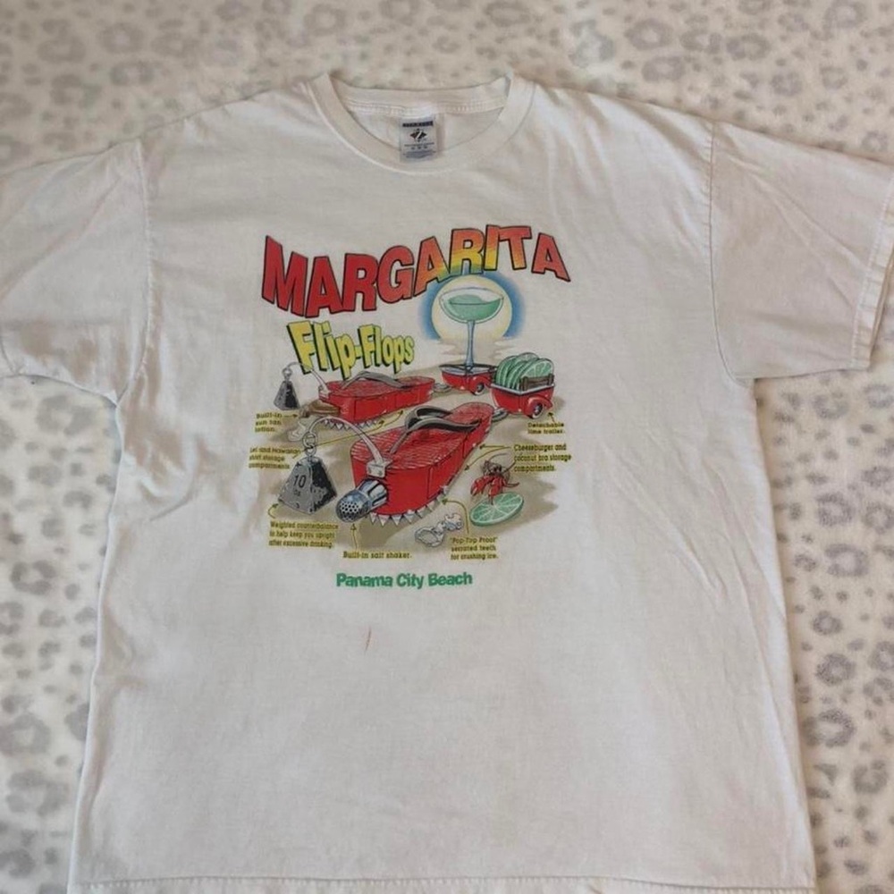 pcb margarita graphic t shirt- size L